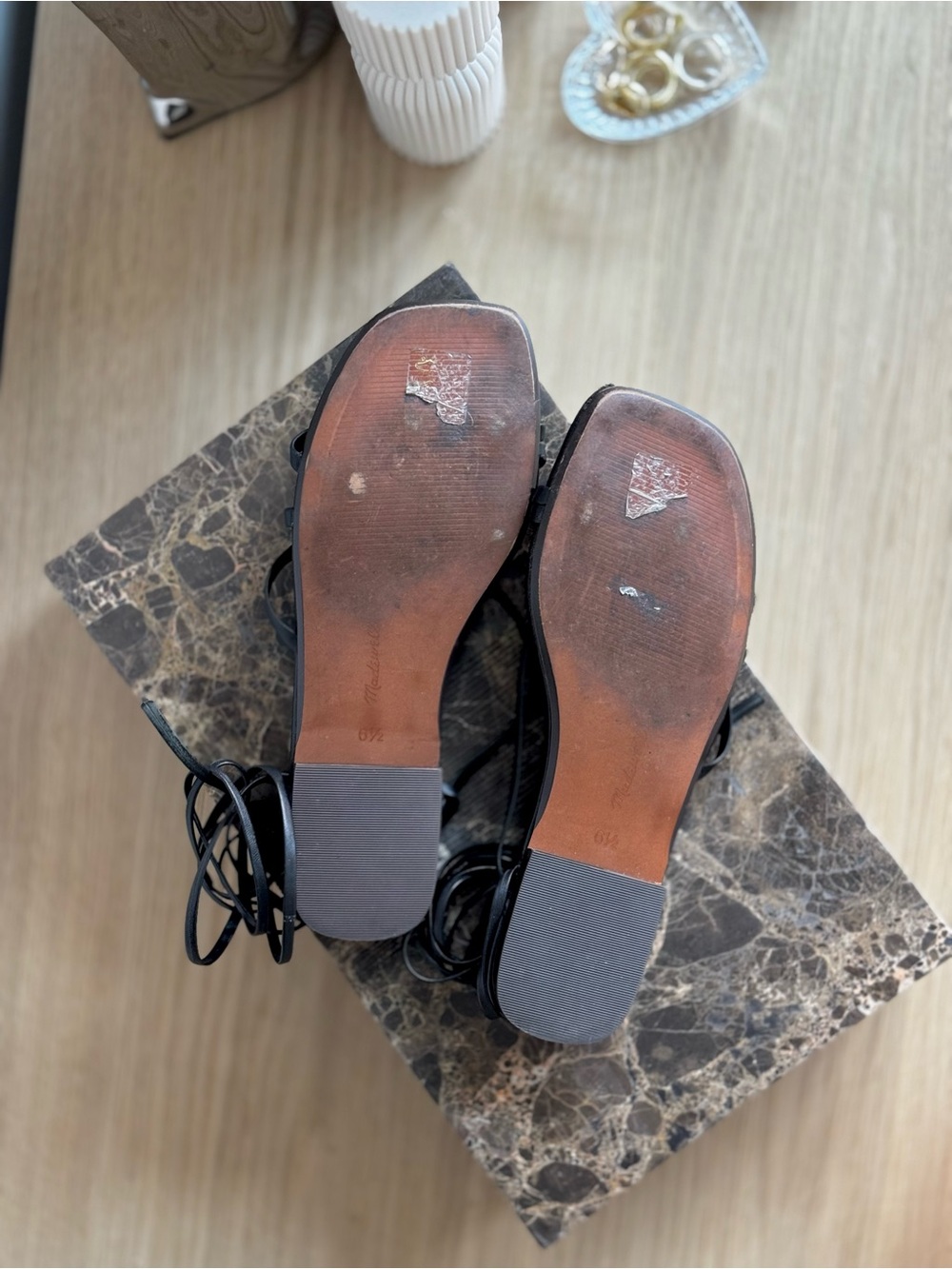 Madewell Carrie Lace-Up Sandal in Black - Picture 5 of 8